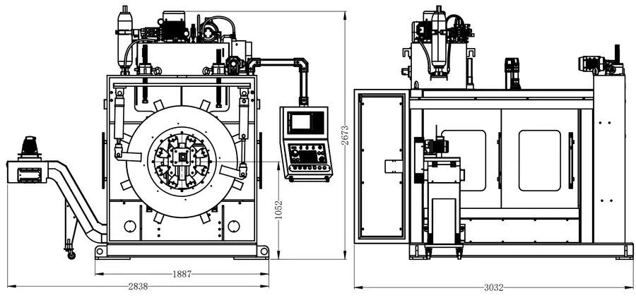 CNC beveling machine pipe