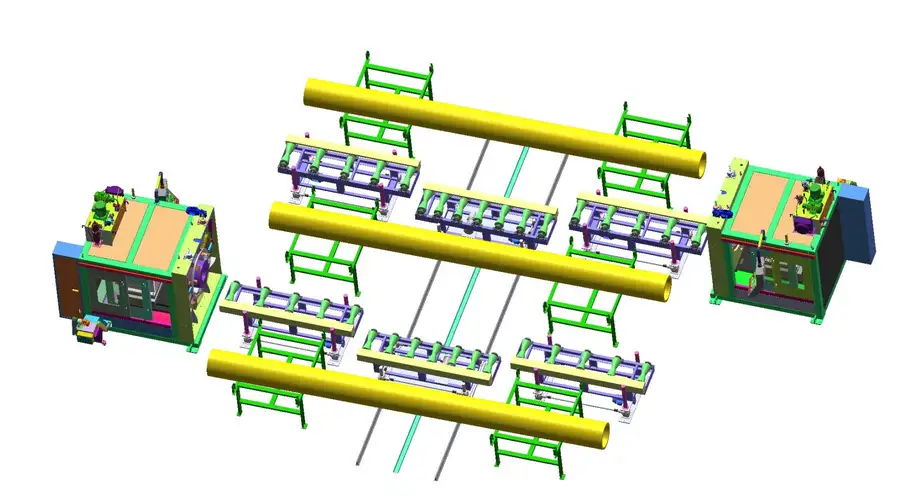CNC beveling machine pipe
